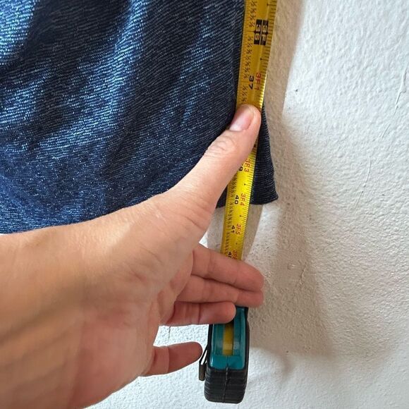 MICHAEL STARS WOMANS DRESS SMALL BLUE 0472 ruched tulip blouson Jordan mini - Picture 9 of 14